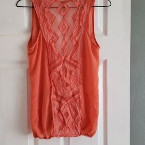 Coral splice tank top